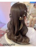 結婚式、パーティーヘアセット