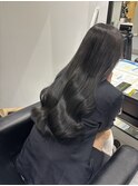 ブルーグレージュ ブルーブラック ブリーチなしダブルカラー
