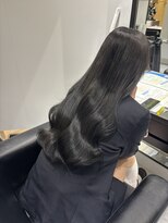 エイトヘアー(8 HAIR)&nbsp;ブルーグレージュ ブルーブラック ブリーチなしダブルカラー