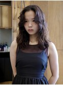 【倉畑果歩】くるくるミディアムパーマ