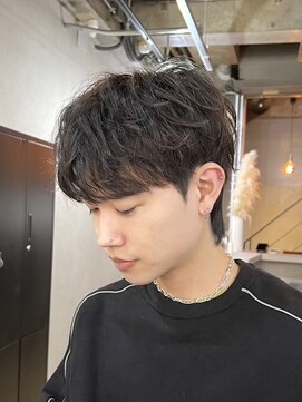 メロウメンズライン 神戸三宮(mellow men's line) 韓国風無造作パーマ