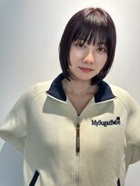 トリッカ シブヤ(TRICCA SHIBUYA)&nbsp;タイトボブ/透け感バング/艶ブラウン