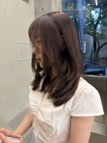 キーチェ 梅田中崎町(keych)&nbsp;毛流れレイヤーカット/ミディアム/髪質改善/縮毛矯正