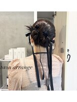 ローウェ 新百合ヶ丘(Louwe) ヘアセット★お呼ばれヘア【タイトシニヨン】