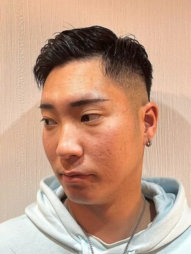 ジェントル(GENTLE) 男前にキマる!フェード×黒髪ベリーショートアップスタイル