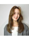 レイヤー/青山美容院/オリーブ/髪質改善/韓国風