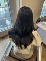 アクシス 栄店(`AXIS)&nbsp;森崎ミルクティーブロンド/ダークブルー/デジタルパーマ/栄