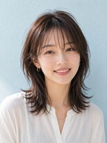 ユニット 蕨西口店(UNIT)&nbsp;ミディアム髪型20代30代40代丸顔面長レイヤー蕨
