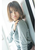 ヘアーサロンデフォーエバールークス(hairsalon de Forever Lux)&nbsp;オシャレな外ハネスタイルに透明感カラー