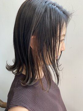 ヘアー アイス ルーチェ(HAIR ICI LUCE) 切りっぱなしボブ インナーカラー ハイライト