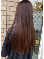 ピックアップ(Pick UP)&nbsp;ツヤオレンジ×ロングヘア0代30代40代