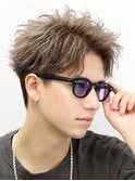 ツーブロック 刈り上げ ハイトーンアップバング