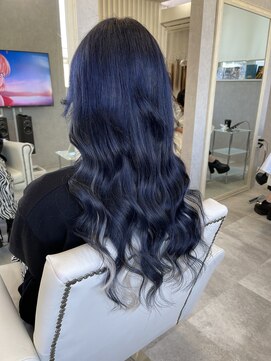 ホワイト(WHITE) [WHITE RYOTA] ブルーエクステ＋インナーホワイトエクステ