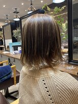 クロエバイラヴィズム 長岡旭岡店(CLOE) バレイヤージュ×切りっぱなしボブ