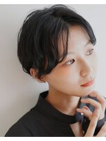 カライングドゥ(ing deux)&nbsp;大人可愛い20代30代40代暗髪無造作ショート丸みベリーショート◎