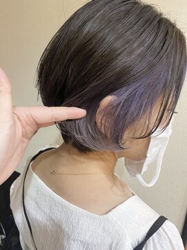 ミント(mint.) イヤリングカラー！パープルグレー！十条！