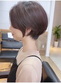 美髪にオトナかわいいホワイトグレージュネビージュショートボブ