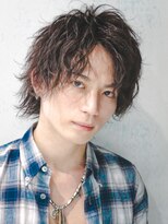 アルファ 新宿(alpha)&nbsp;サーフカール/ 刈り上げセンターパート/ブルーブラック[新宿駅]