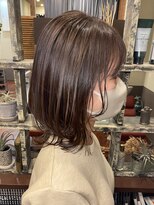 ヘアーメイク アチャ(hair make accha)&nbsp;春が待ち遠しい肩ライン「ミディアムボブ」