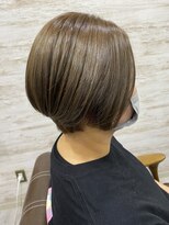 ヘアデザイン レオ(hair design leo)&nbsp;マットグレージュ　　ショートボブ☆