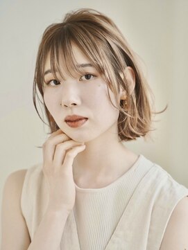 ダブルバイグリッター(W by GRITTERs) ふんわりカールショコラアッシュ艶感くびれヘア