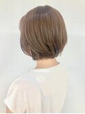 小顔補正立体カット×ナチュラル丸みボブ 10代20代30代40代50代