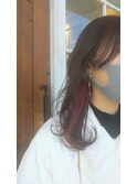 「RYOKO」 30代~40代 エアリーカット×インナーレッド