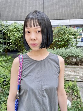 スワッグ(Swag) ミニボブにブルーグレー♪