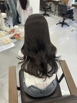 ハピネス 梅田茶屋町店(HAPPINESS)&nbsp;韓国ヘア/ロングレイヤー/顔周りカット/ブリーチなし/グレージュ