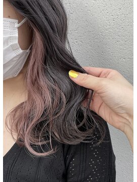 デコラロジィ 川越(DECORA rojii) インナーカラー☆ホワイトラベンダーピンク【川越/本川越】