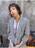 ツヤ感無造作ボブ
