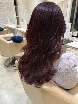 エイミーバイアフロートザガーデン 浦和店(amie by afloat the garden) ツヤツヤ赤髪ベリーレッド