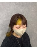 ラベンダーピンク、イエローグラデーションカラー