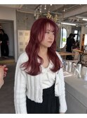 どんな気分の時でも似合うカシスチェリーカラーカラー【山本】