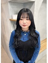 バレッタ (Barrette)&nbsp;韓国風ブルーブラック