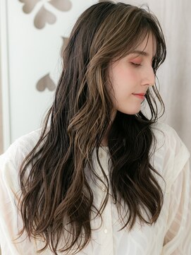 カバーヘア イヴ 戸頭店(COVER HAIR EVE) フェイスフレーミングミストバングゆるふわロングY戸頭20代30代