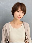 ショートボブ/ショート/くびれ/耳かけ