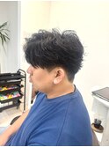 毛流れニュアンスパーマ
