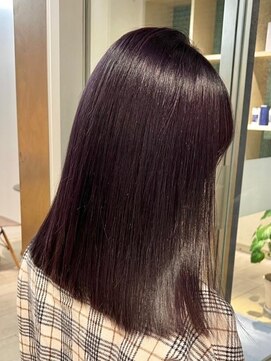ビームズ トータルビューティー 西中島店(Bee ms Total Beauty) サラツヤロングベージュカラーブリーチしない透明感カラー