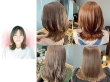 【くびれヘア・お顔まわりカット／透明感カラー】白石知美