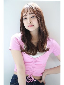 ルーチェココ(Lu'ce coco) 艶髪韓国風くびれロング[切りっぱなしボブエアリーロング美髪]