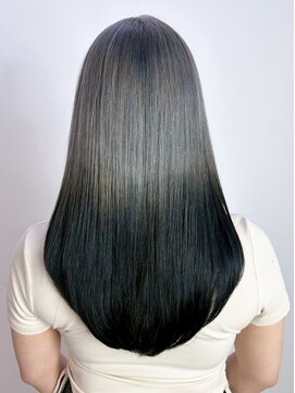 アルバム 渋谷パルコ(ALBUM) ロング韓国ヘア顔周りレイヤーオリーブベージュ_ba571133