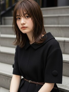 コトナ 越谷店 忙しい30代に人気！越谷の時短ミディアム×ヘーゼルグレージュ