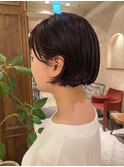 ★ミニボブ/切りっぱなしボブ/前髪あり/ピンクラベンダー/銀座