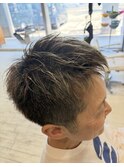 ハイライト白髪ぼかし