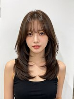 エイチ ウルフカット 大阪梅田(811)&nbsp;ハイライトカラーショートレイヤーミルクティーグレージュボブ