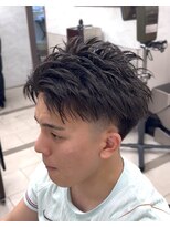 オアゾバーバー(OAZO BARBER)&nbsp;アップバングショート/スパイキーショート/短髪／メンズ
