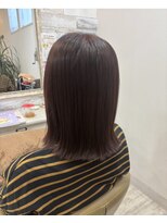 フゥカ 売市店(fuka)&nbsp;切りっぱなしヘア × ラベンダーブラウン☆   八戸