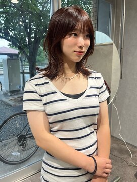 クプラ(Qpula) オレンジブラウン  ミディアムレイヤー