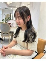 ザ シーワークス ときわ台店(THE Cworks)&nbsp;艶髪/顔まわりカット/ロングヘア/ショコラグレージュ